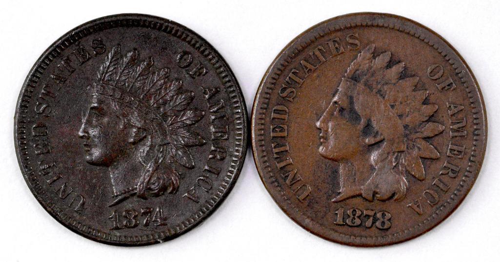 Group of (2) Indian Head Cents (1 of 2)