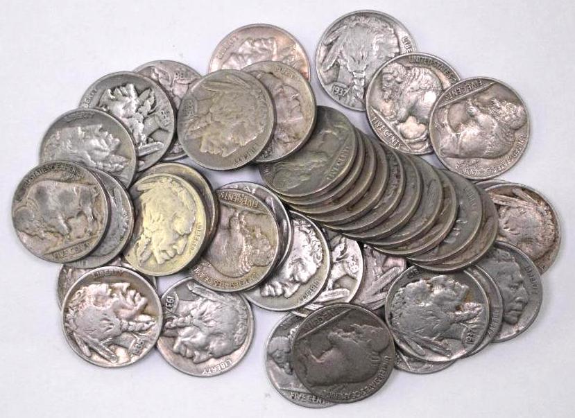 Group of (40) Buffalo Nickels 1930-1937 (1 of 1)