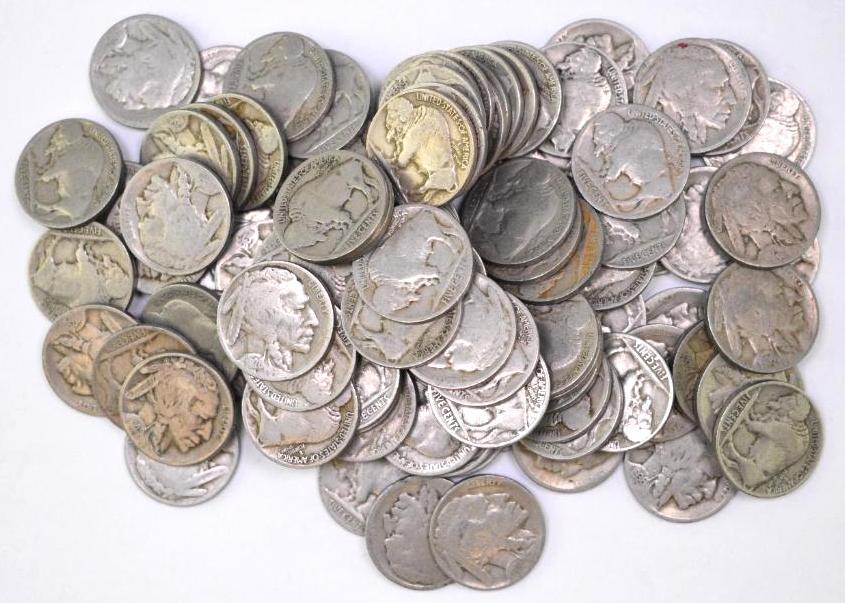 Group of (100) Buffalo Nickels Partial Date (1 of 1)