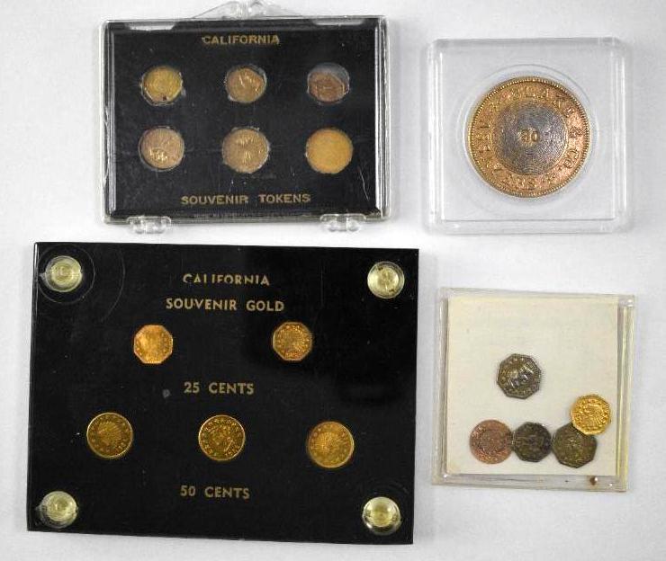 Group of (17) California Gold Token Souveirs & Replicas (1 of 7)