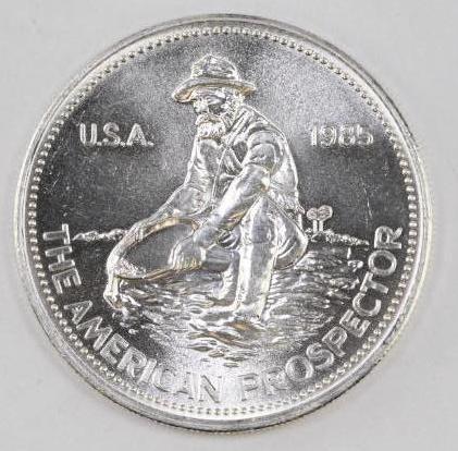 1985 Engelhard Prospector 1oz. .999 Fine Silver (1 of 2)