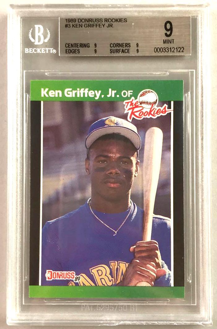 1989 Donruss Rookies Ken Griffey Jr BGS 9 (1 of 2)