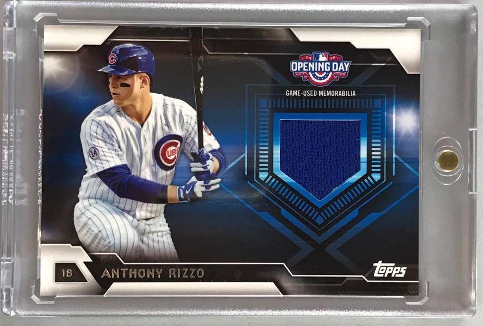 2016 Topps Opening Day Game Used Jersey Anthony Rizzo (1 of 2)