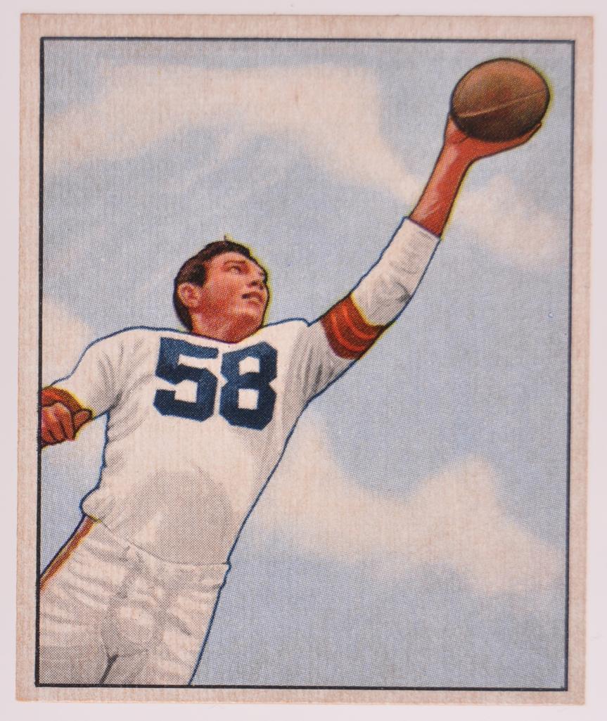 1950 Bowman Cleveland Browns Mac Speedie Football Card (1 of 2)