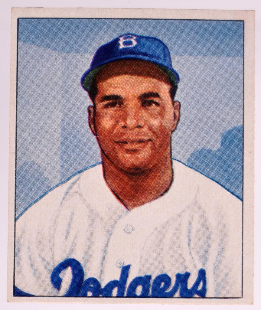 1950 Bowman Brooklyn Dodgers Roy Campanella Baseball (1 of 2)