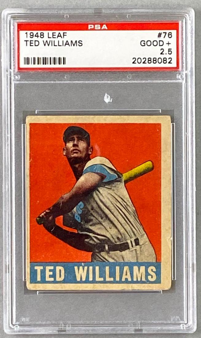 1948 Leaf #76 Ted Williams PSA 2.5 (1 of 2)