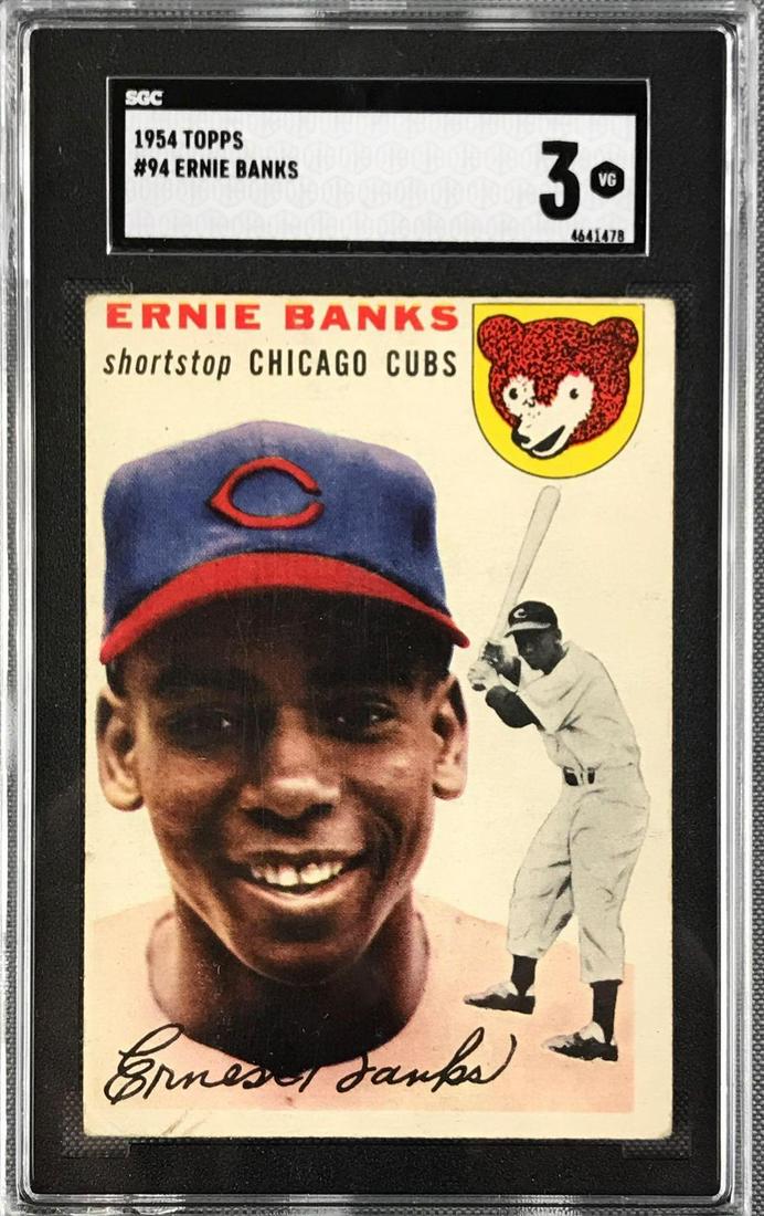 1954 Topps Ernie Banks Rookie PSA 3 (1 of 2)