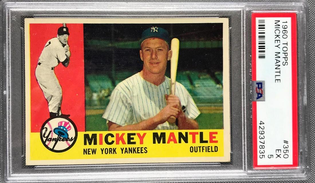 1960 Topps Mickey Mantle #350 PSA 5 (1 of 2)