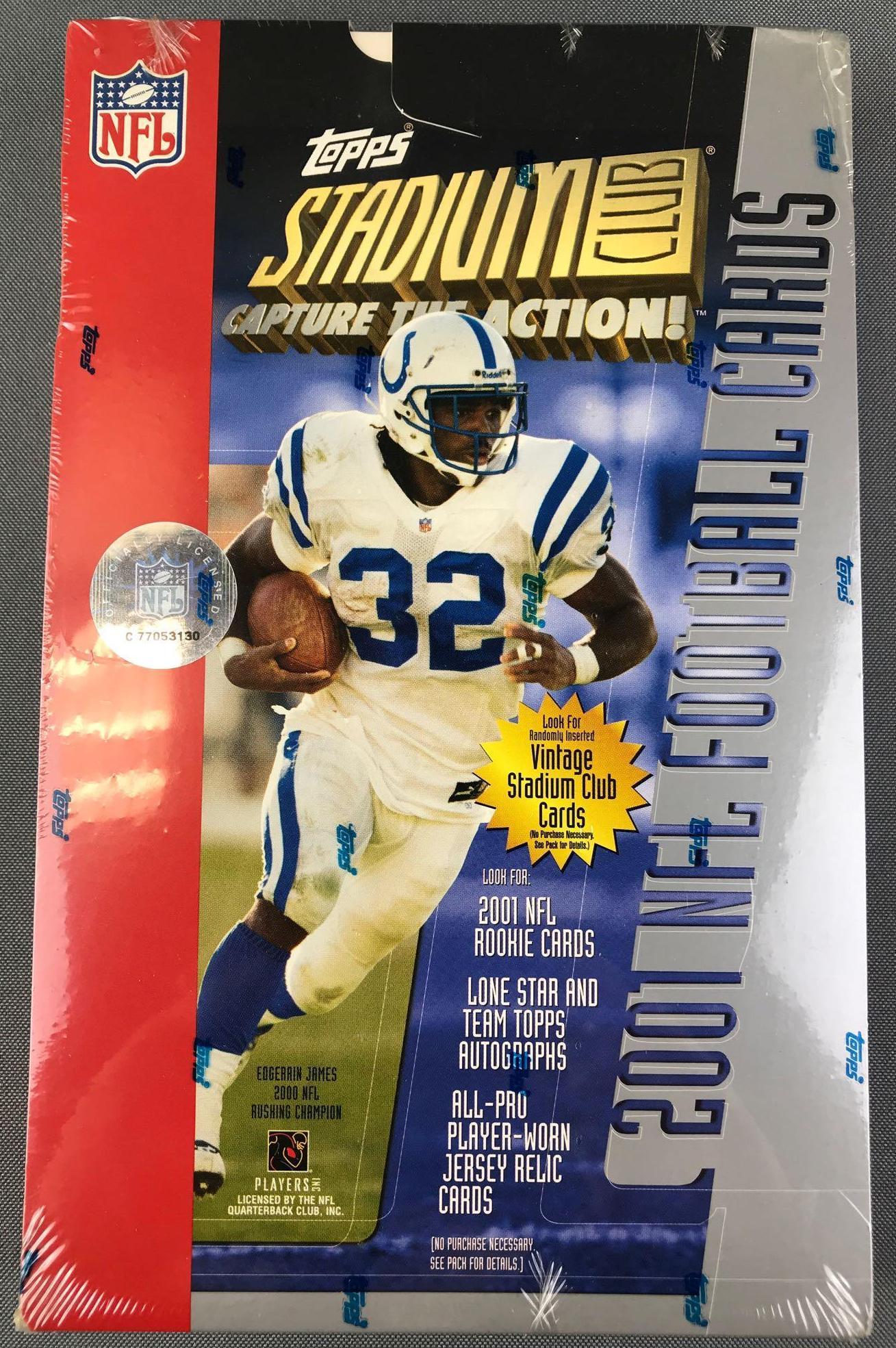 2001 Topps Stadium Club Football Sealed Box (1 of 4)