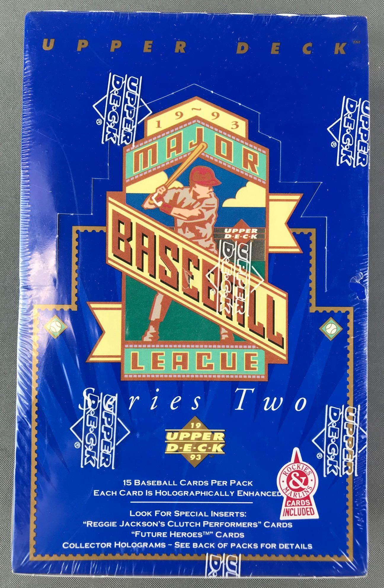 1993 Upper Deck Baseball Series 2 Sealed Box (1 of 4)