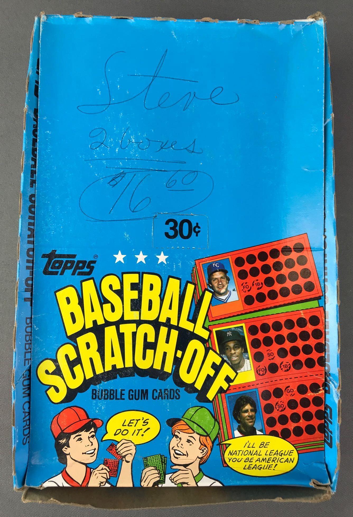 1981 Topps Scratch Off Baseball Wax Box (1 of 7)