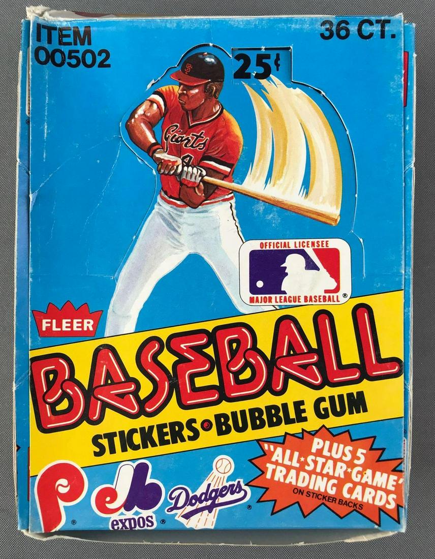 1981 Fleer Baseball Stickers Wax Box (1 of 3)