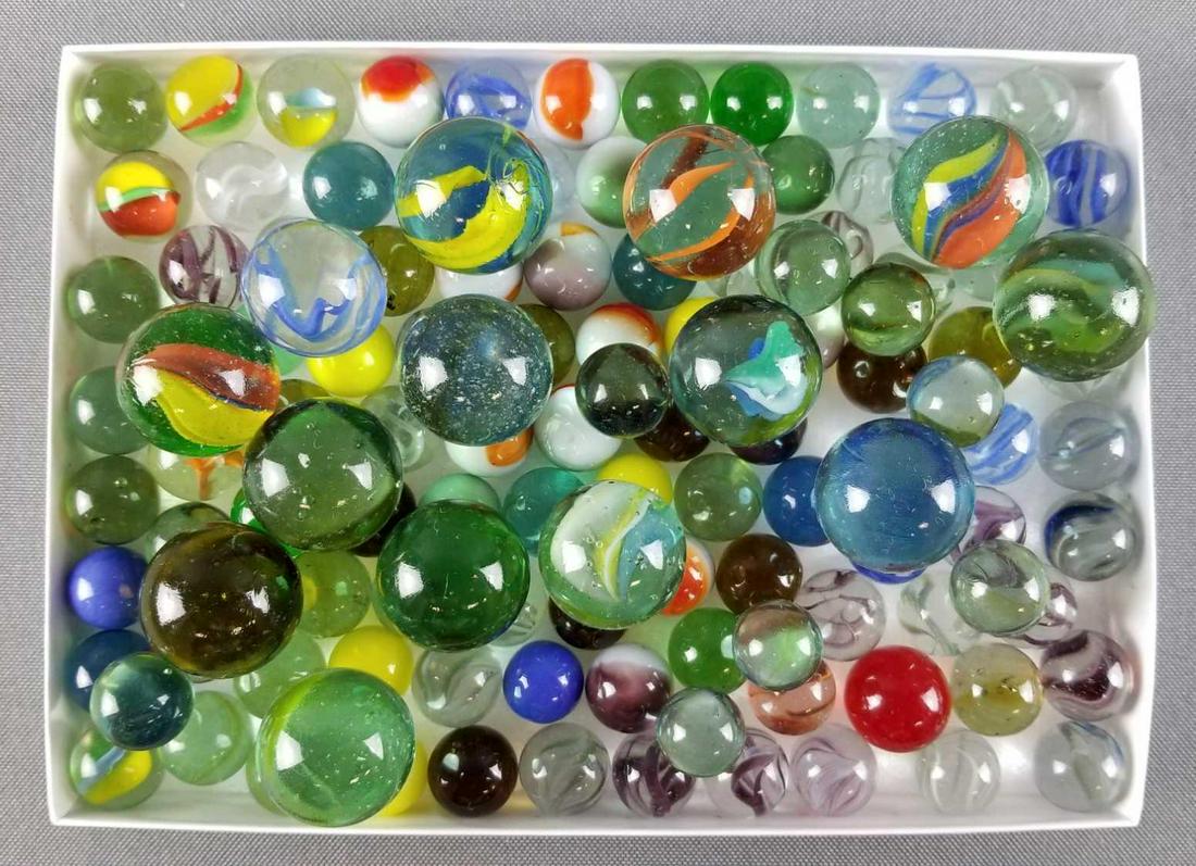 Group of Marbles: Cats eyes and more
