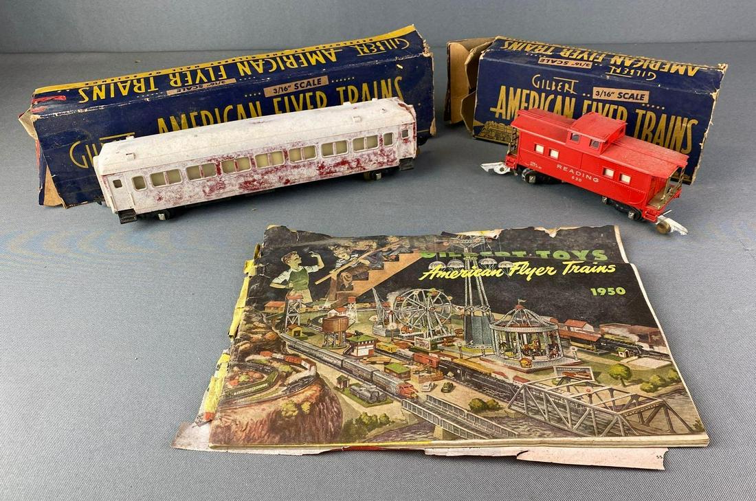Group of Gilbert Toys American Flyer Train Cars (1 of 8)
