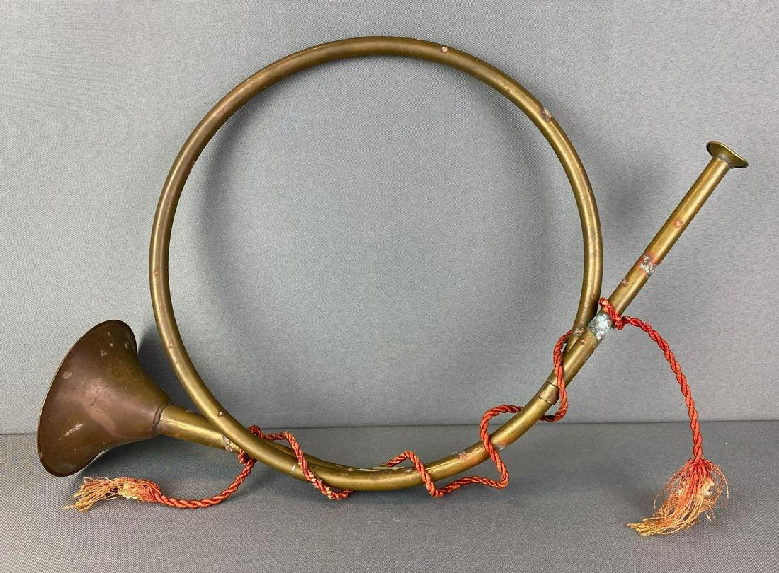Brass Horn Decoration: In used condition