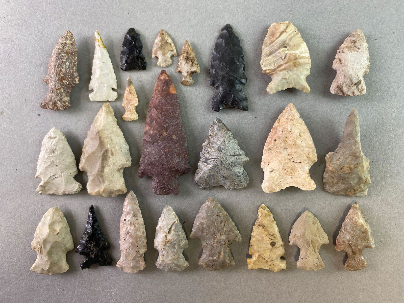 Group of 23 Arrowheads (1 of 3)