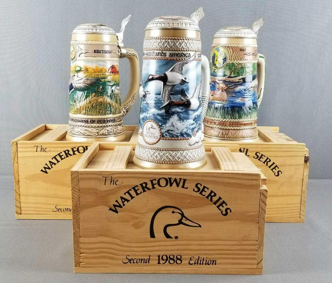 Group of 3 Waterfowl Series Ducks Unlimited steins (1 of 6)