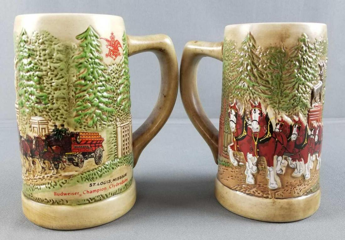 2 Budweiser Clydesdales steins (1 of 3)