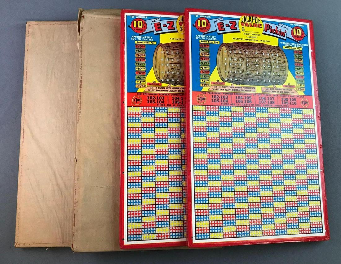 Four EZ Pickin punch boards (1 of 3)