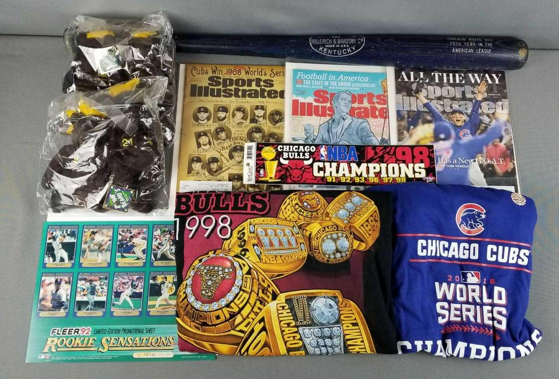 Group of Chicago sports team memorabilia (1 of 4)
