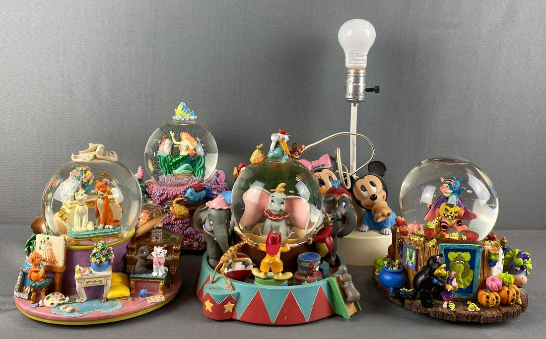5 piece group Disney Musical Waterglobes, lamp (1 of 4)