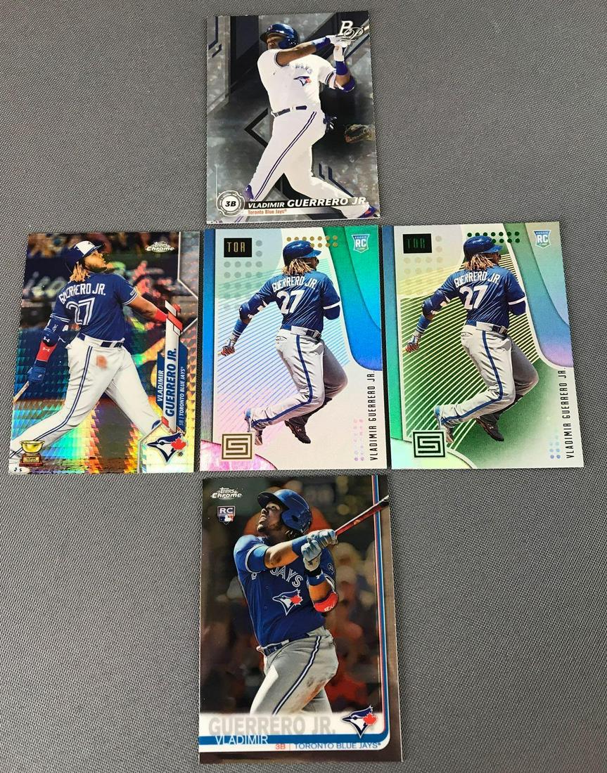 Group of 5 Vladimir Guerrero Jr Baseball Cards (1 of 2)
