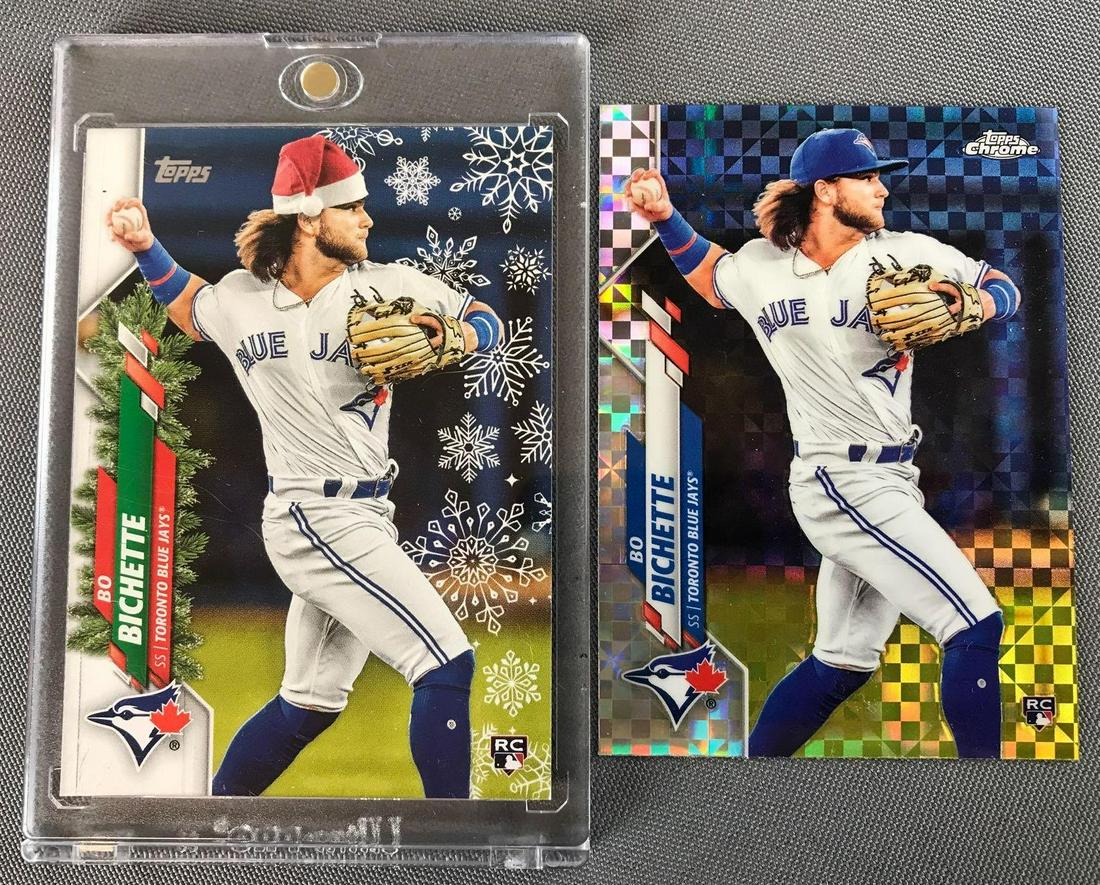 group of 2 2020 Topps Bo Bichette Baseball Cards (1 of 2)