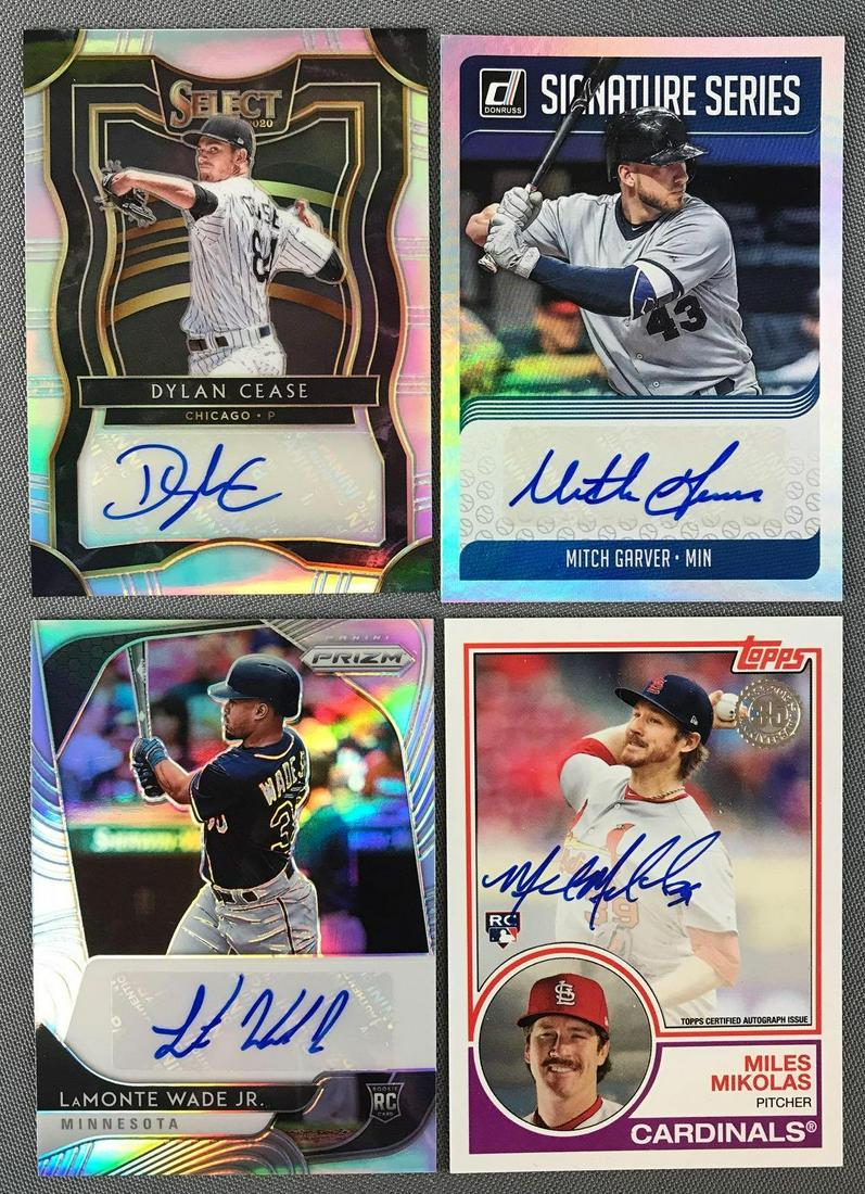 Group of 15 Signed Baseball Cards Panini and Topps (1 of 4)
