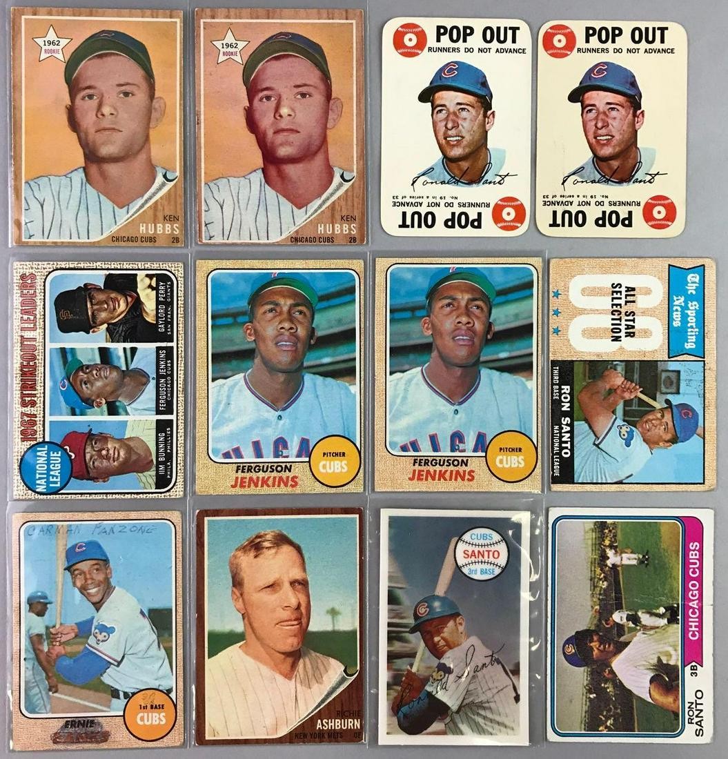 Lot of 12 Chicago Cubs Cards, HOFÕs & Rookies (1 of 2)