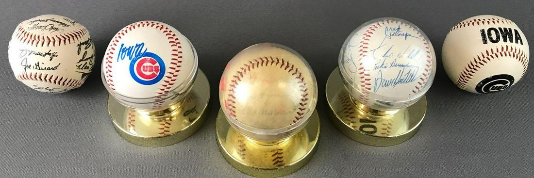 Group of 5 Autographed Baseballs (1 of 7)