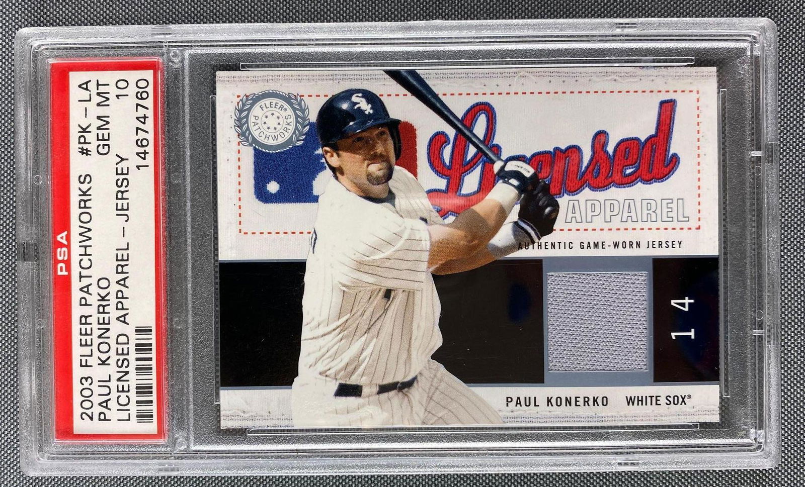 2003 Fleer Patchworks Paul Konerko Licensed Apparel (1 of 2)