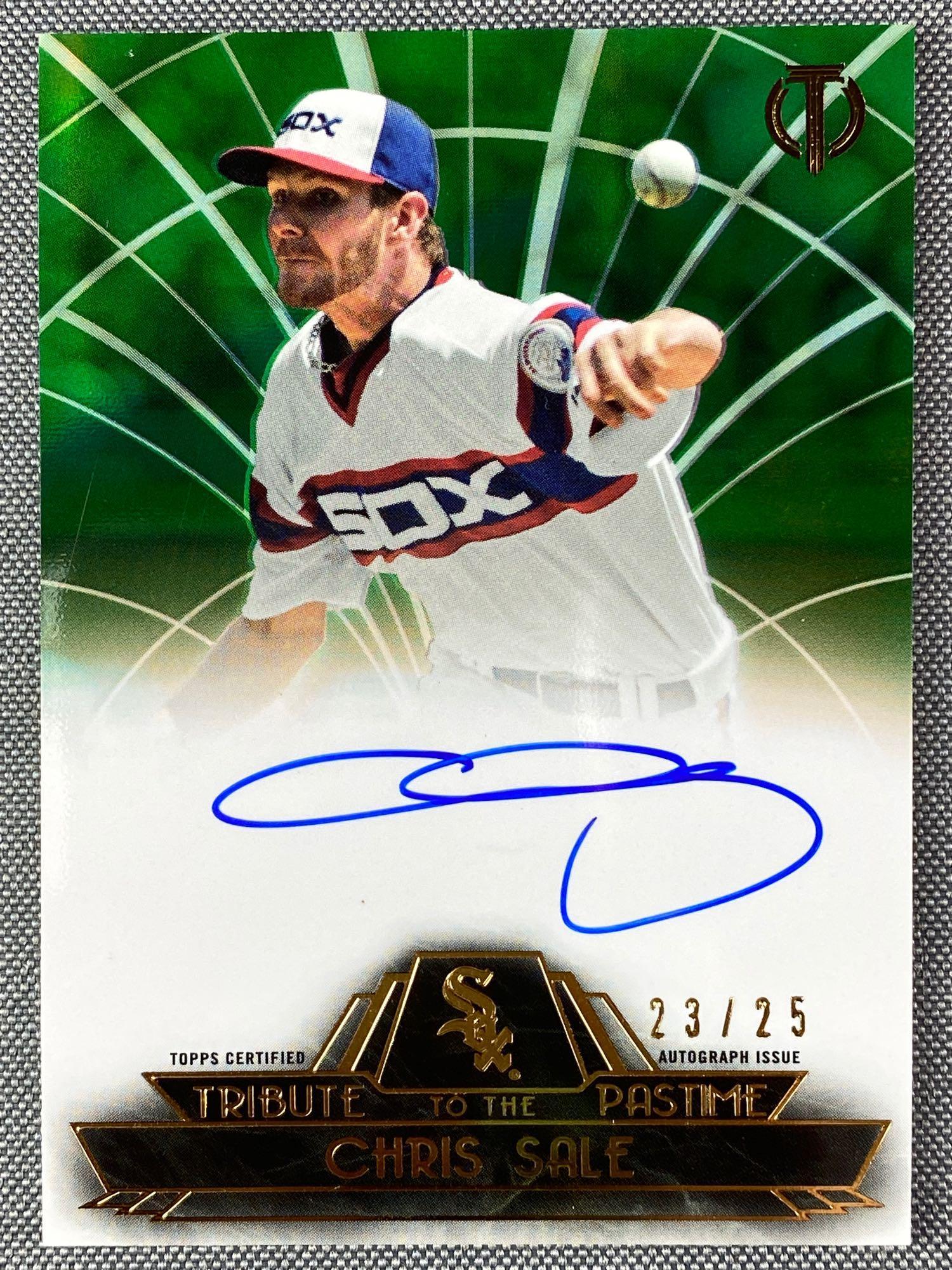 2014 Topps Chris Sale Signed Baseball Card (1 of 2)