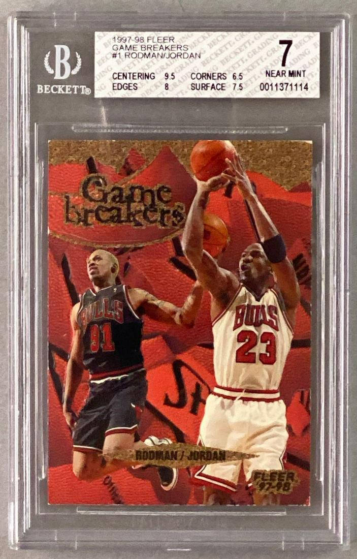 1997-98 Fleer Michael Jordan #1 Game Breakers BGS 7 (1 of 2)