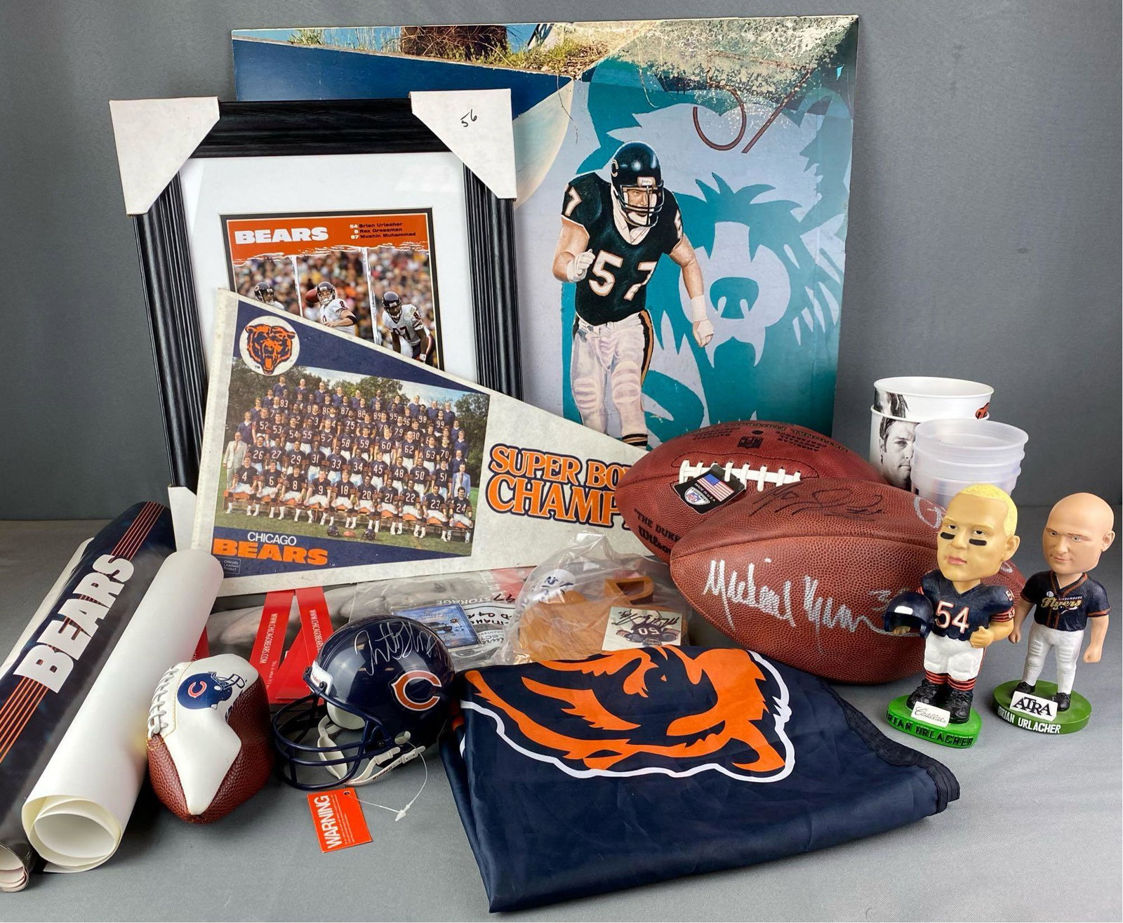 Group of Chicago Bears Memorabilia (1 of 4)