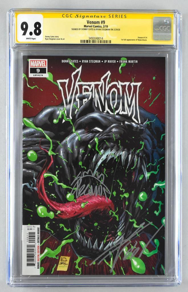 Signed CGC Graded Marvel Comics Venom No. 9 comic book (1 of 13)
