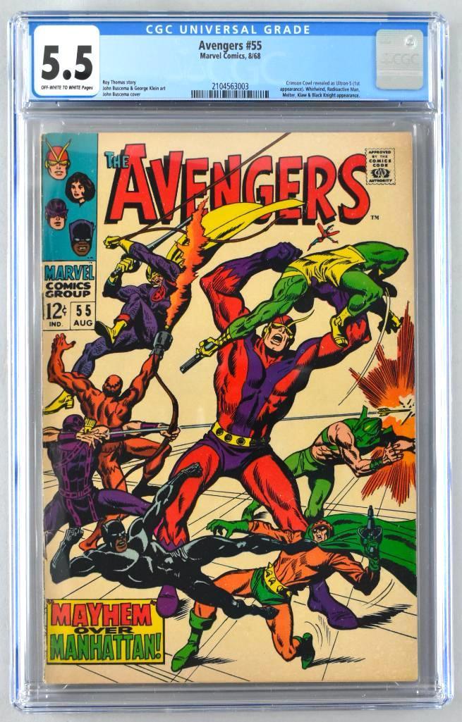 CGC Graded Marvel Comics Avengers No. 55 comic book (1 of 11)