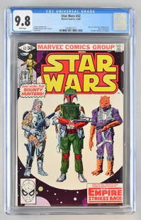 CGC Graded Marvel Comics Star Wars No. 42 comic book: CGC Universal Grade 9.8, White pages. December 1980. Archie Goodwin story, Al Williamson and Carlos Garzon cover and story. Part 4 of The Empire Strikes Back movie adaptation. Star Wars British cover