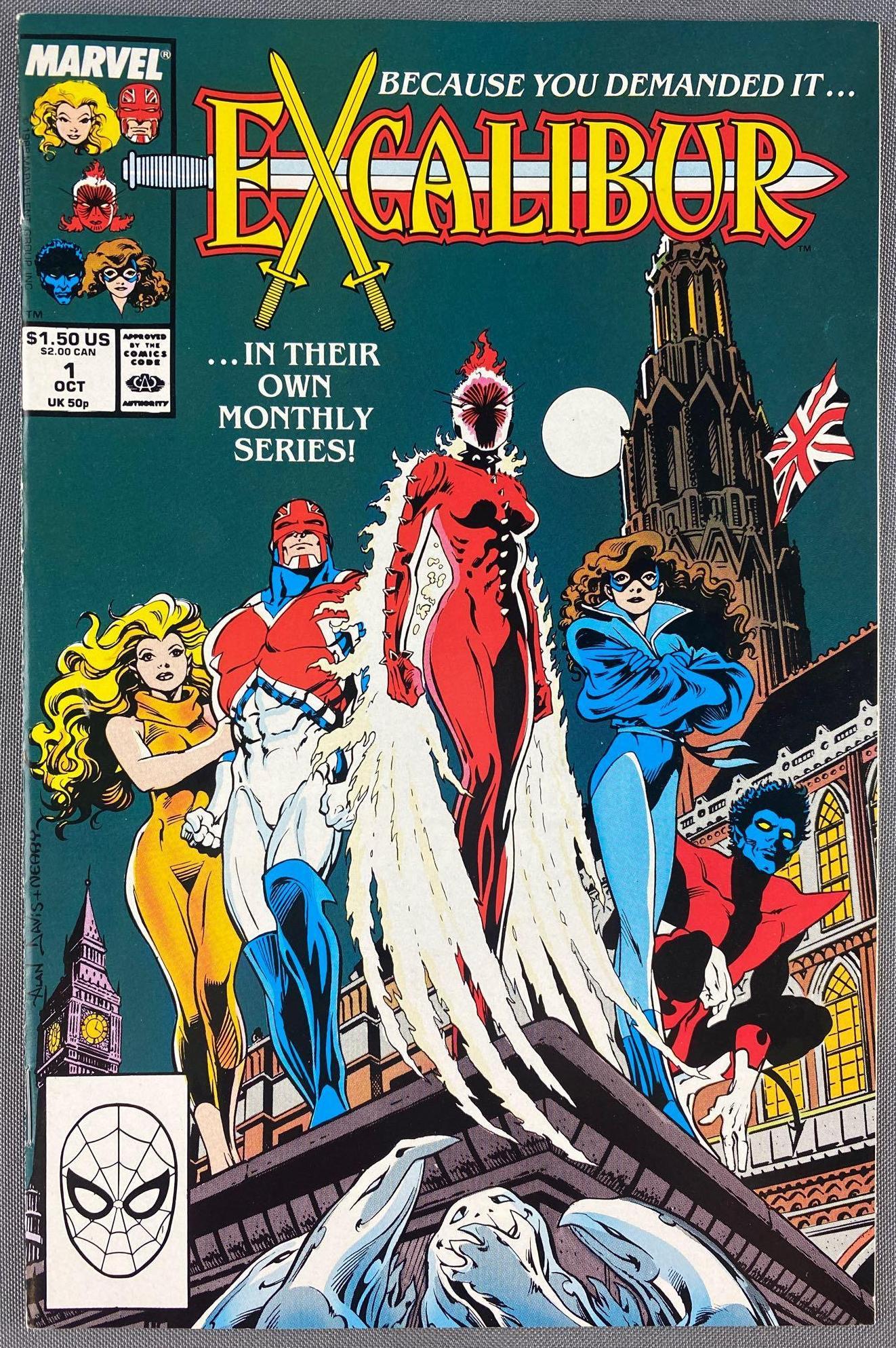 Marvel Comics Excalibur No. 1 comic book (1 of 8)