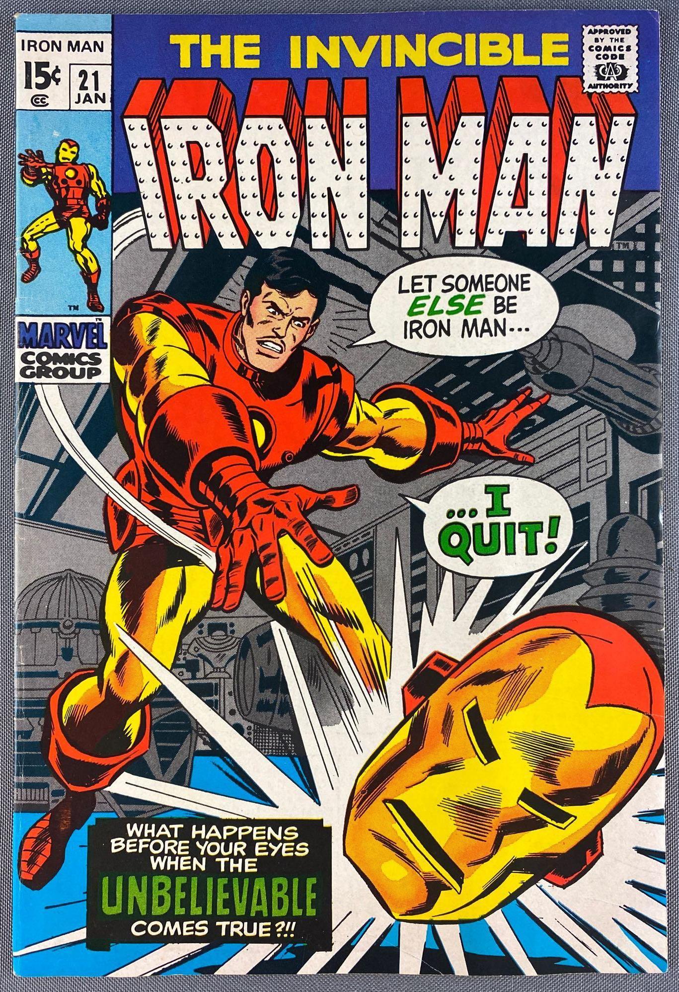 Marvel Comics Iron Man No. 21 comic book (1 of 8)