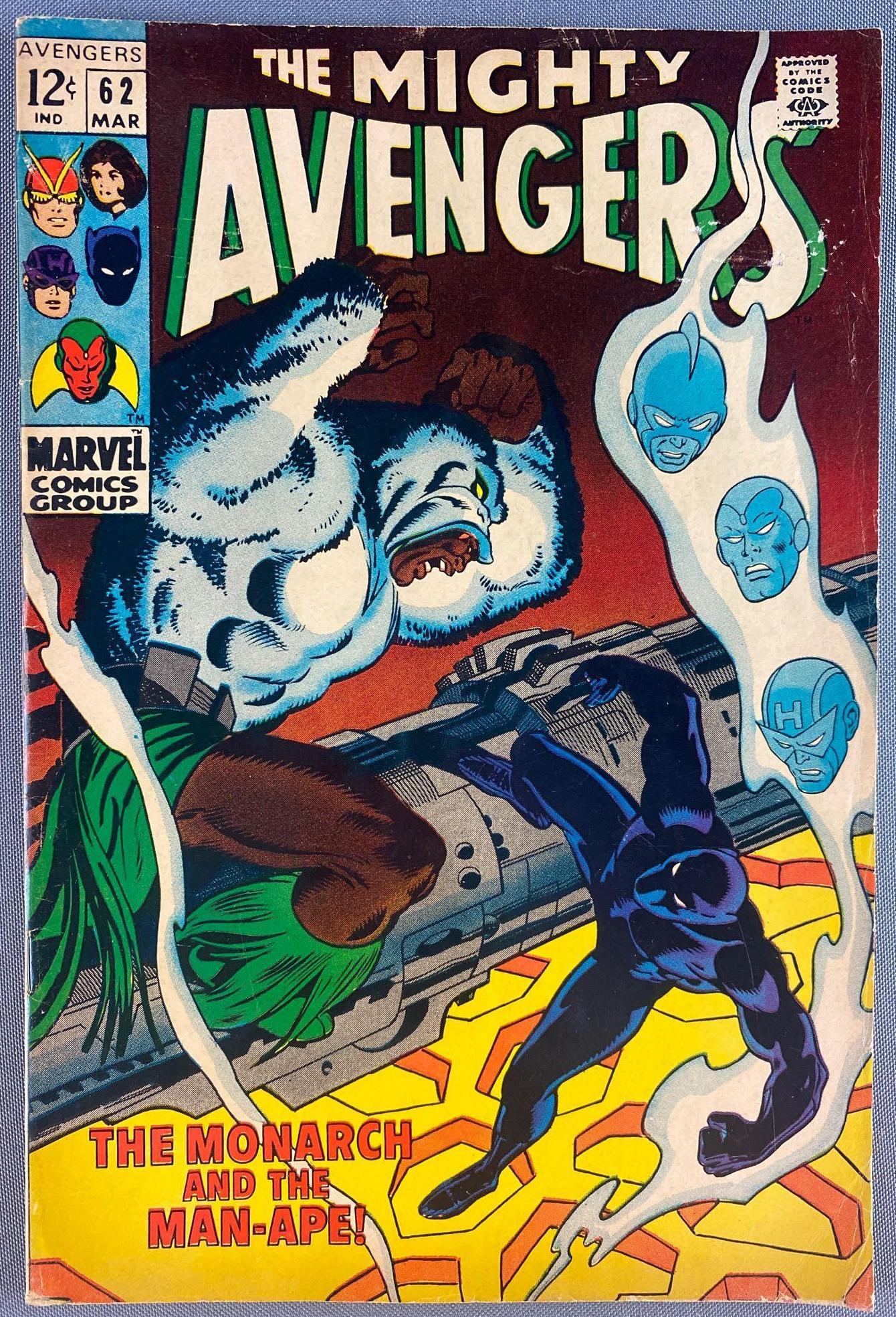 Marvel Comics The Avengers No. 62 comic book (1 of 8)