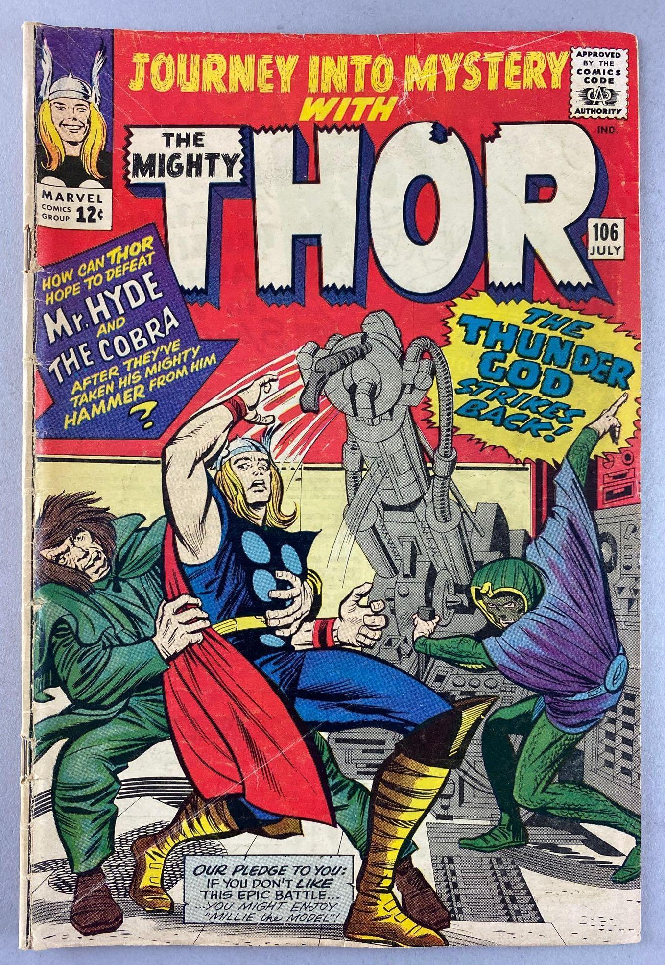 Marvel Comics Journey into Mystery No. 106 comic book (1 of 8)