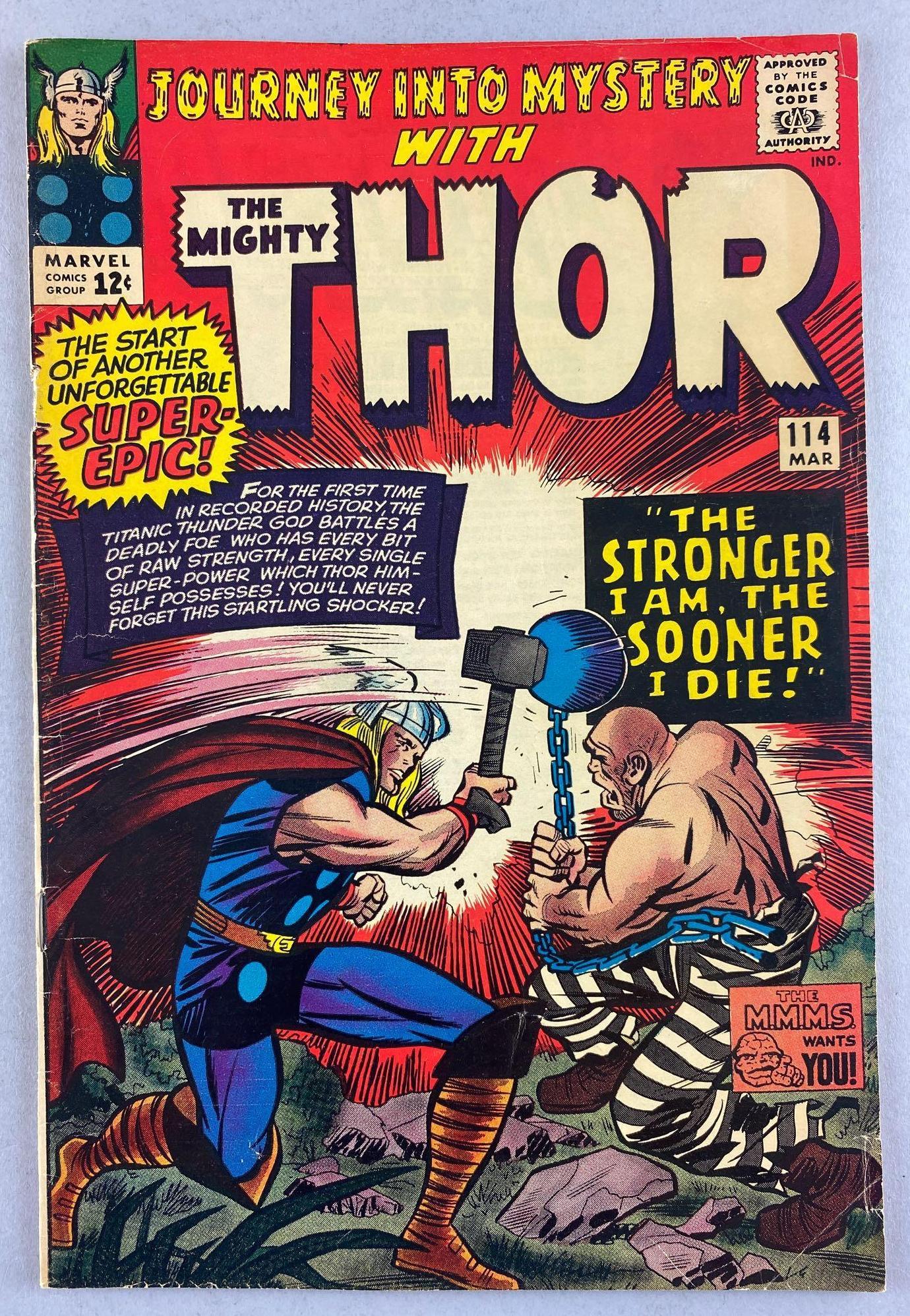 Marvel Comics Journey into Mystery No. 114 comic book (1 of 8)