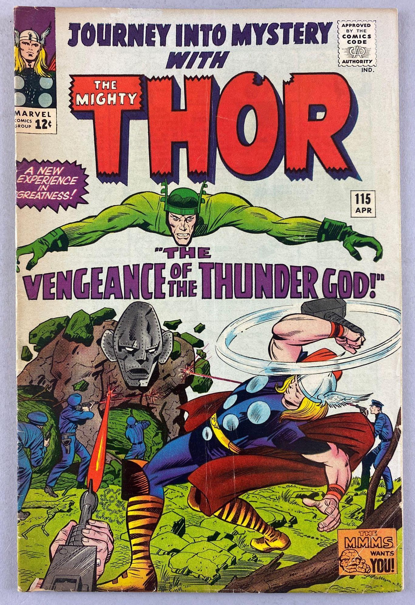 Marvel Comics Journey into Mystery No. 115 comic book (1 of 8)