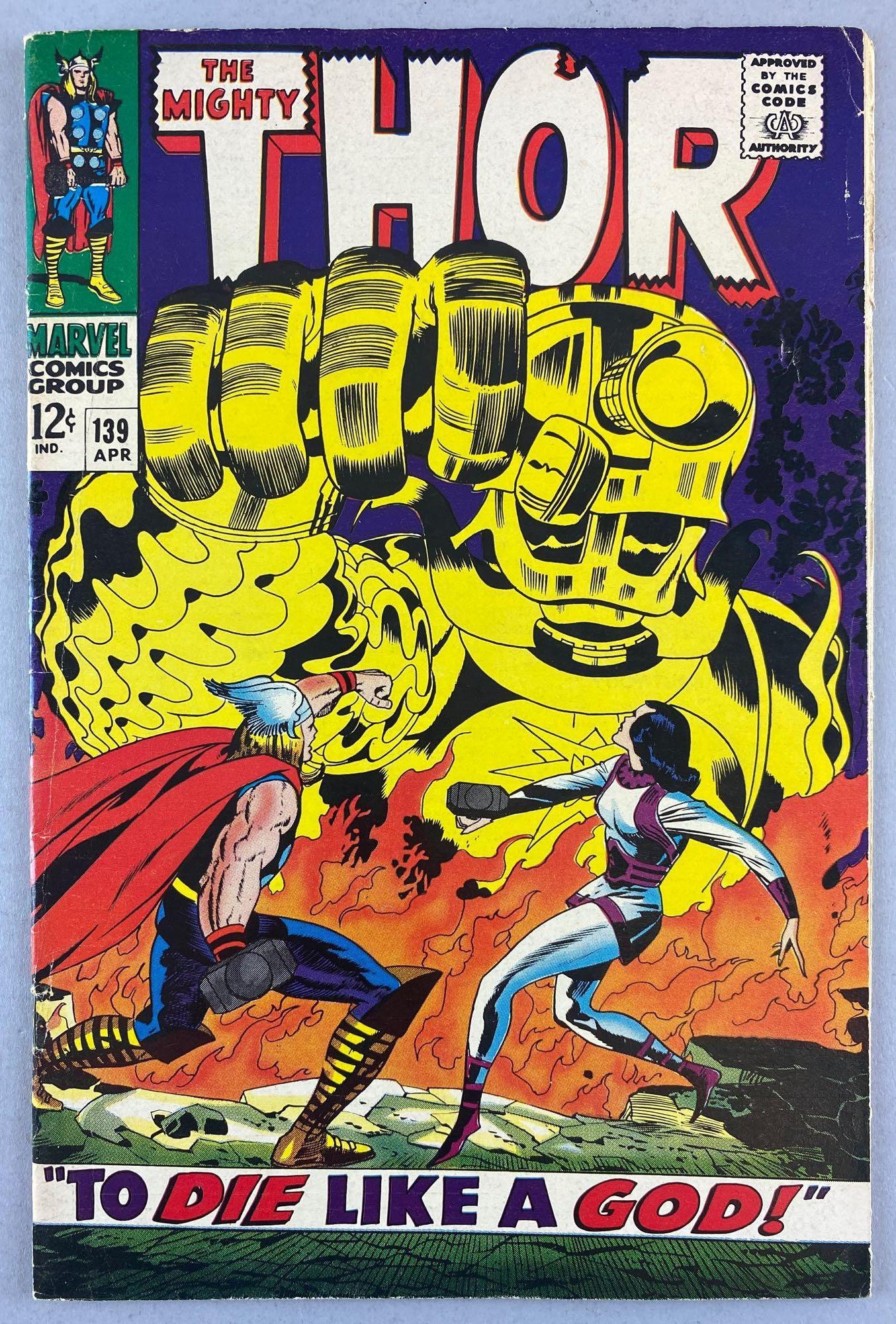 Marvel Comics Thor No. 139 comic book (1 of 8)