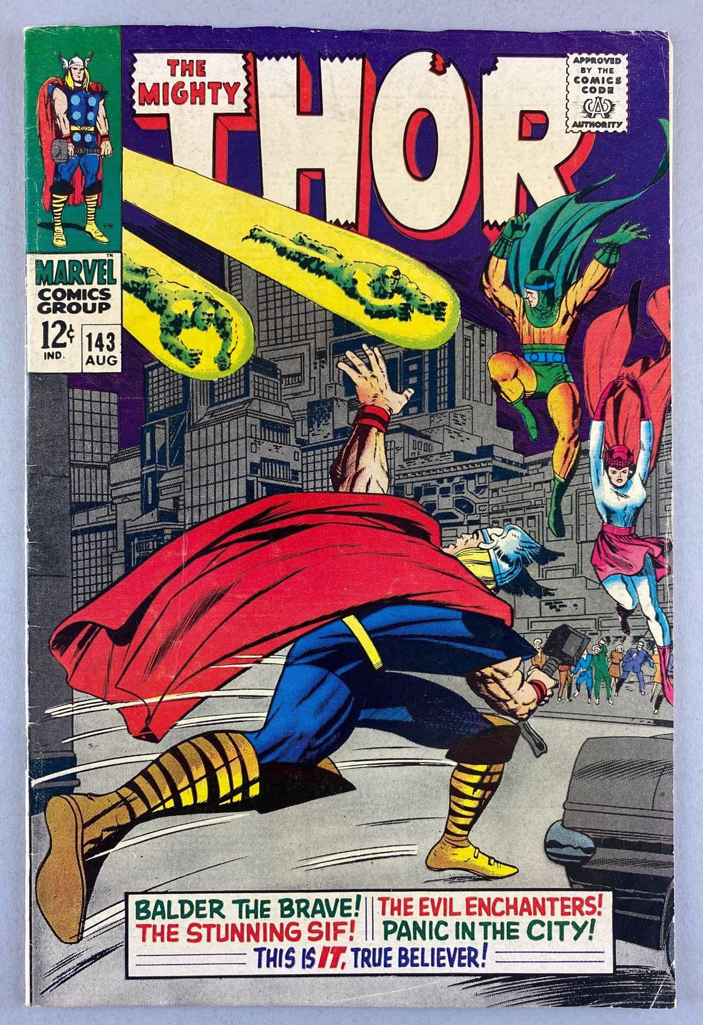 Marvel Comics Thor No. 143 comic book (1 of 8)
