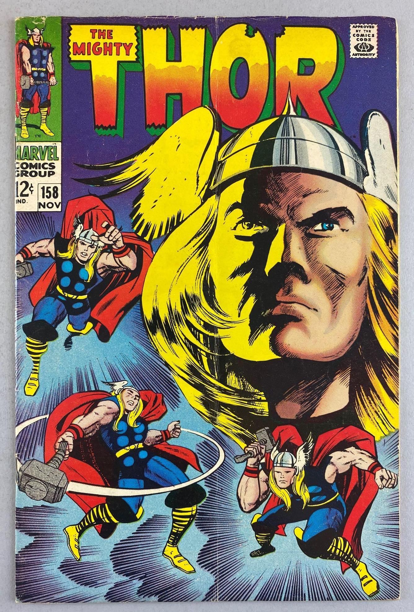 Marvel Comics Thor No. 158 comic book (1 of 8)