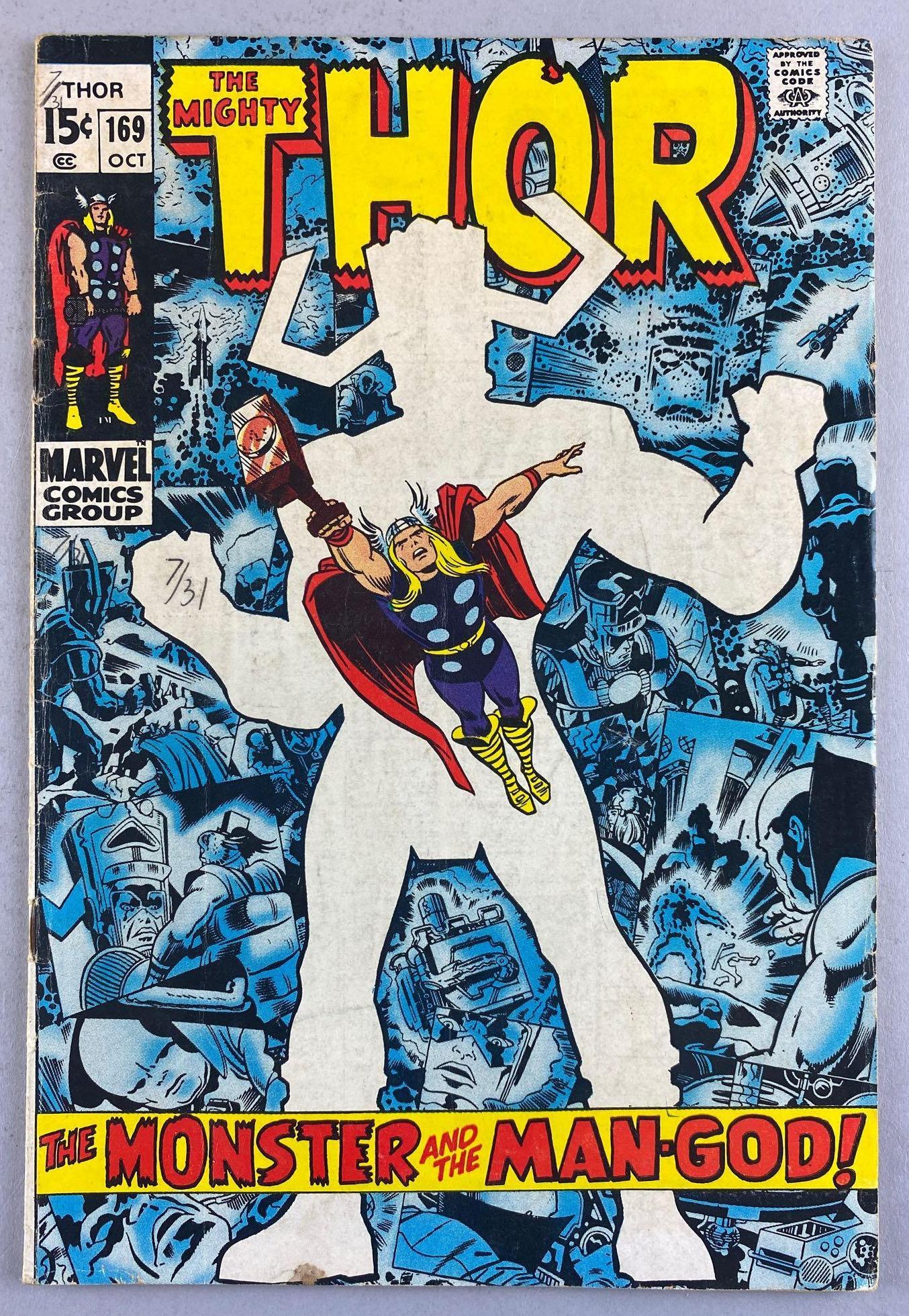 Marvel Comics Thor No. 169 comic book (1 of 8)