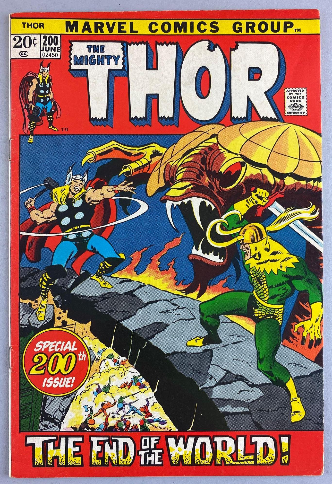 Marvel Comics Thor No. 200 comic book (1 of 8)