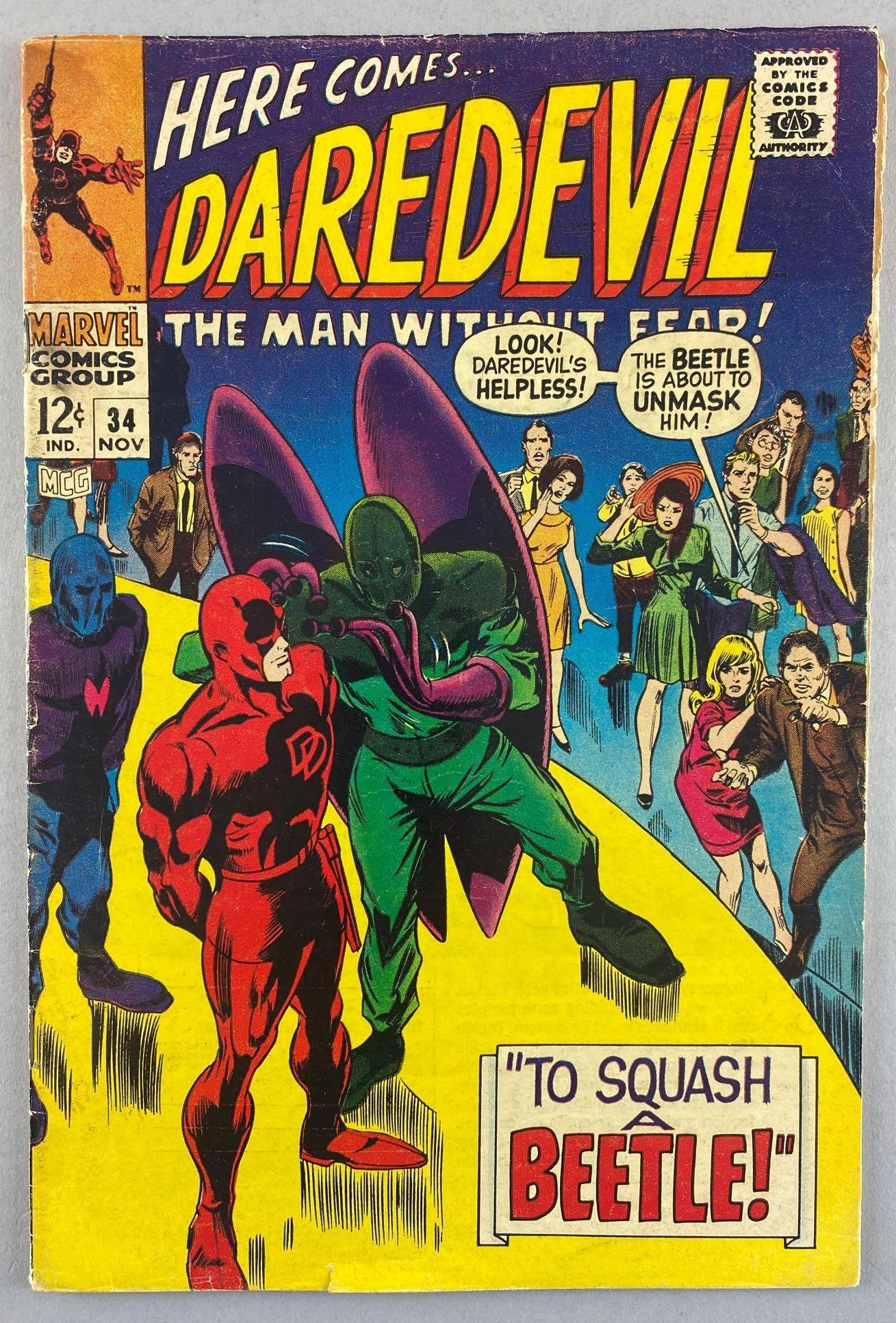 Marvel Comics Daredevil No. 34 comic book (1 of 8)