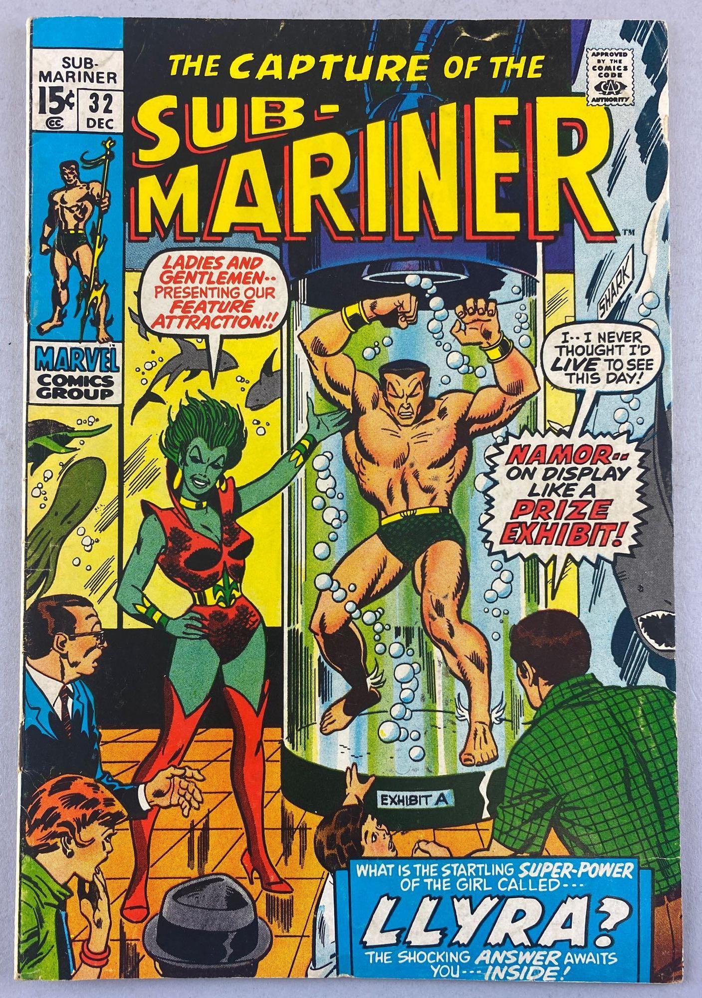 Marvel Comics The Sub-Mariner No. 32 comic book (1 of 8)